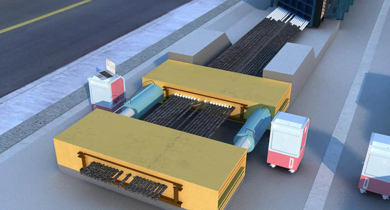 周口至南阳高速公路空心预制板施工三维动画