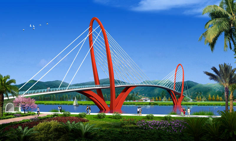 孟加拉科克斯巴扎Naf公园景观桥项目设计与技术咨询（2018至今）